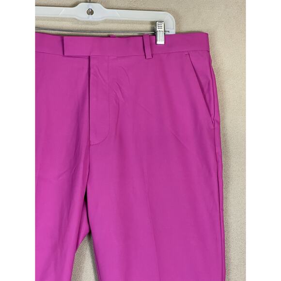 G Fore Pants Mens 36x32 Fascia Pink Golf Performance Stretch High Rise Preppy - Picture 2 of 15
